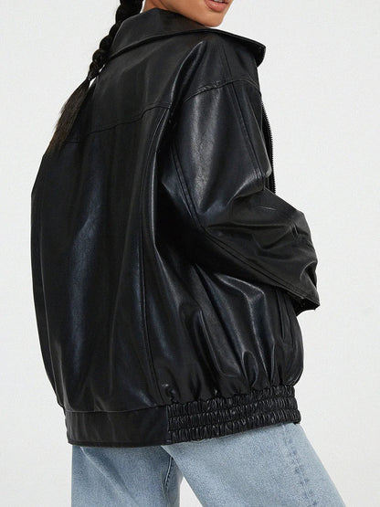 Mckenna | Leather Jacket with Tailored Detail
