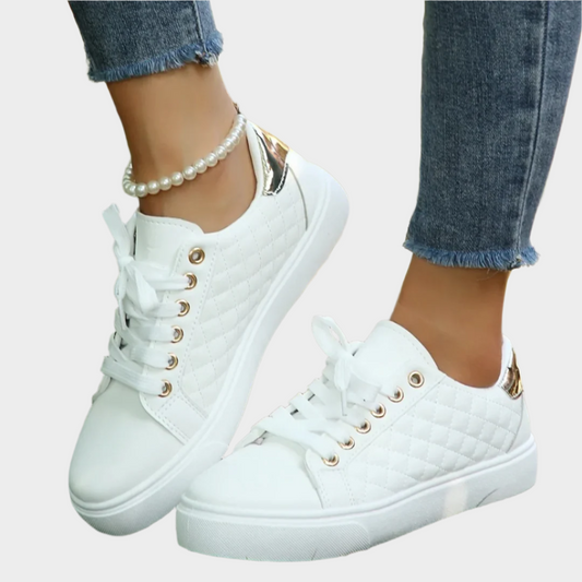 Danie - Sneakers med syet tekstur