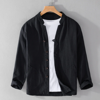 LUC - Katoen Linnen Overhemd