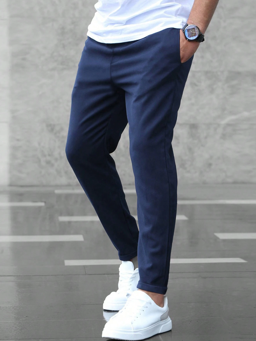 Jogging Slim Fit Premium Homme – Pantalon Décontracté Ajusté à Cordon