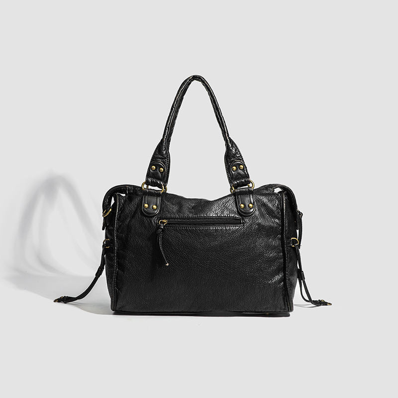 Sac femme grande bandoulière avec fermeture éclair | Tressé