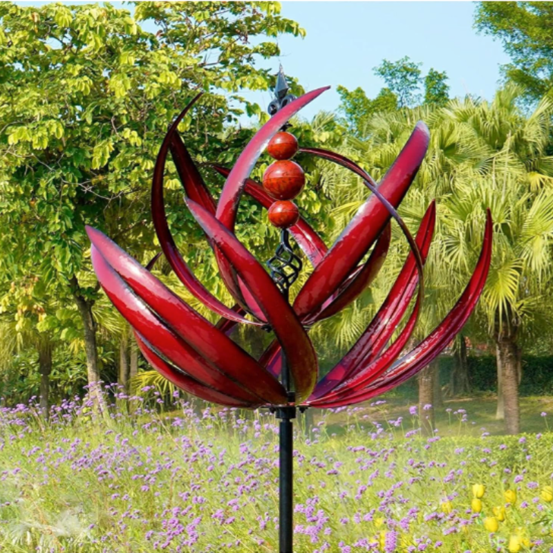Decoratief Windspel voor Tuin – Draaiend Metalen Buitenornament met Reflectie | Restfield