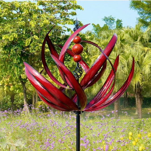 Decoratief Windspel voor Tuin – Draaiend Metalen Buitenornament met Reflectie | Restfield