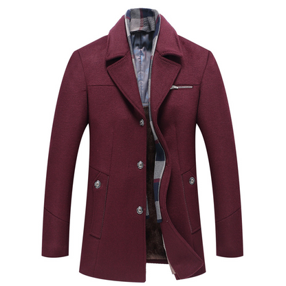 Lang herre frakke | Elegant trenchcoat til vinter og efterår