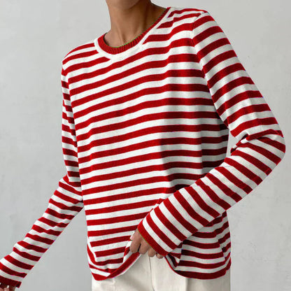 Gaia - Chemise décontractée à manches longues et col rond