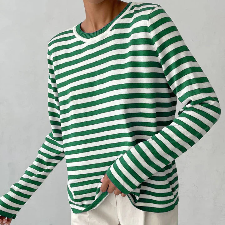 Gaia - Chemise décontractée à manches longues et col rond