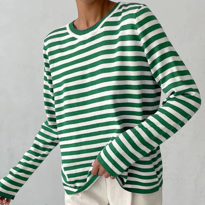 Gaia - Chemise décontractée à manches longues et col rond