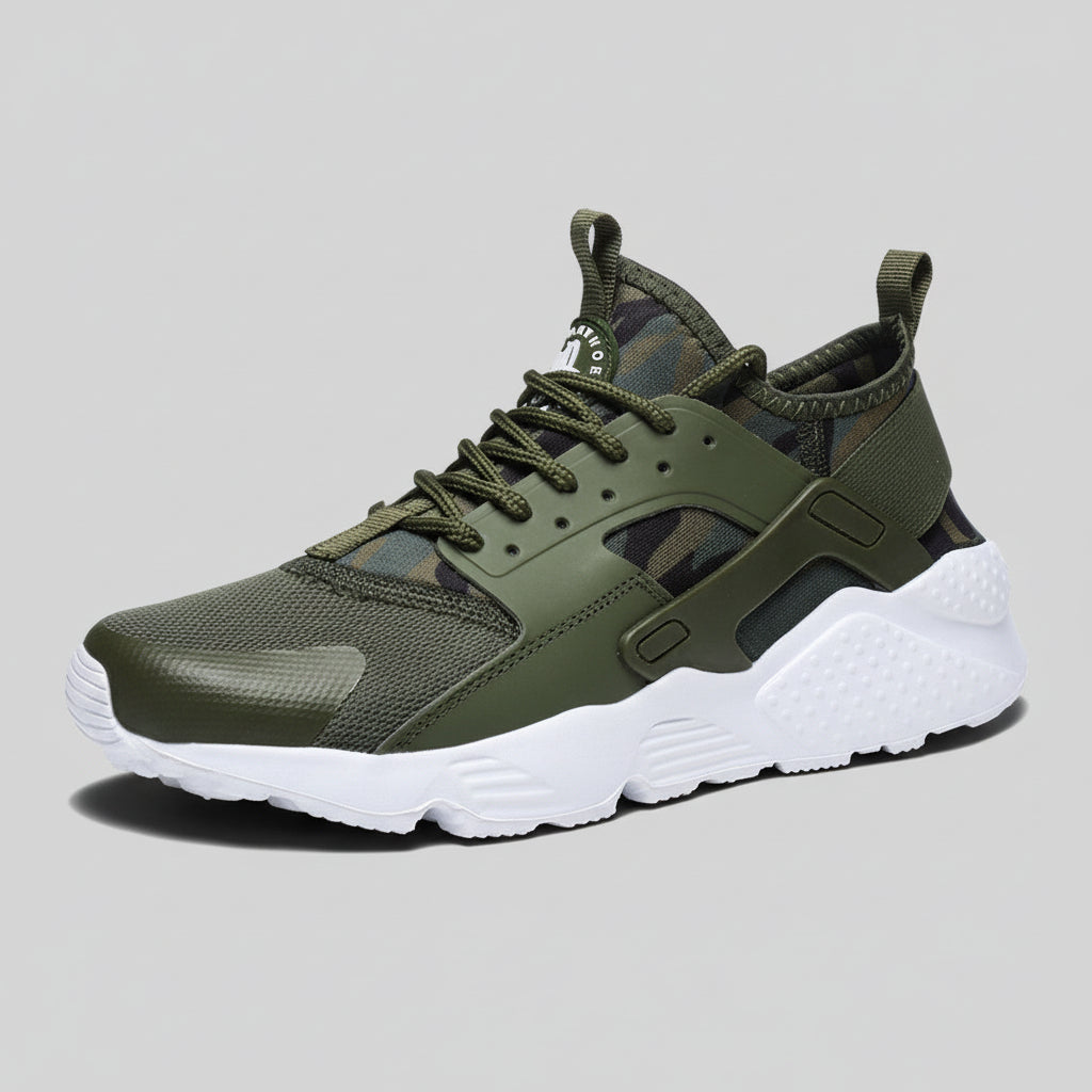 Men's Low Top Sneakers with Rounded Toe and