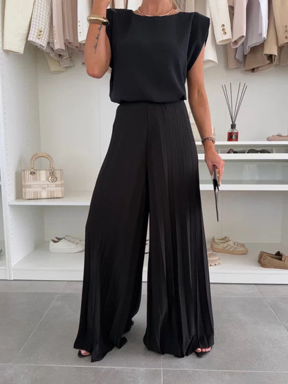 Daisy | Chic Women set z pleated pants i top