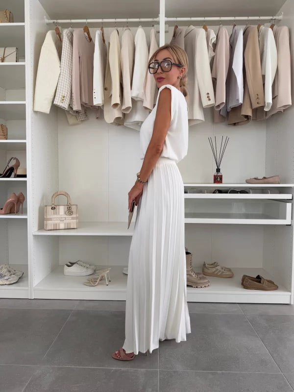 Daisy | Chic Women set z pleated pants i top