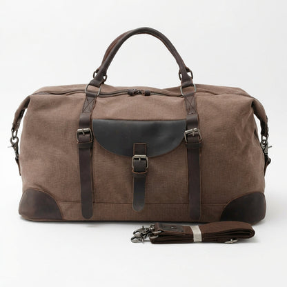Mason | Unisex Duffel Bag With Front Flap Compartment And Buckle Strap | Functional