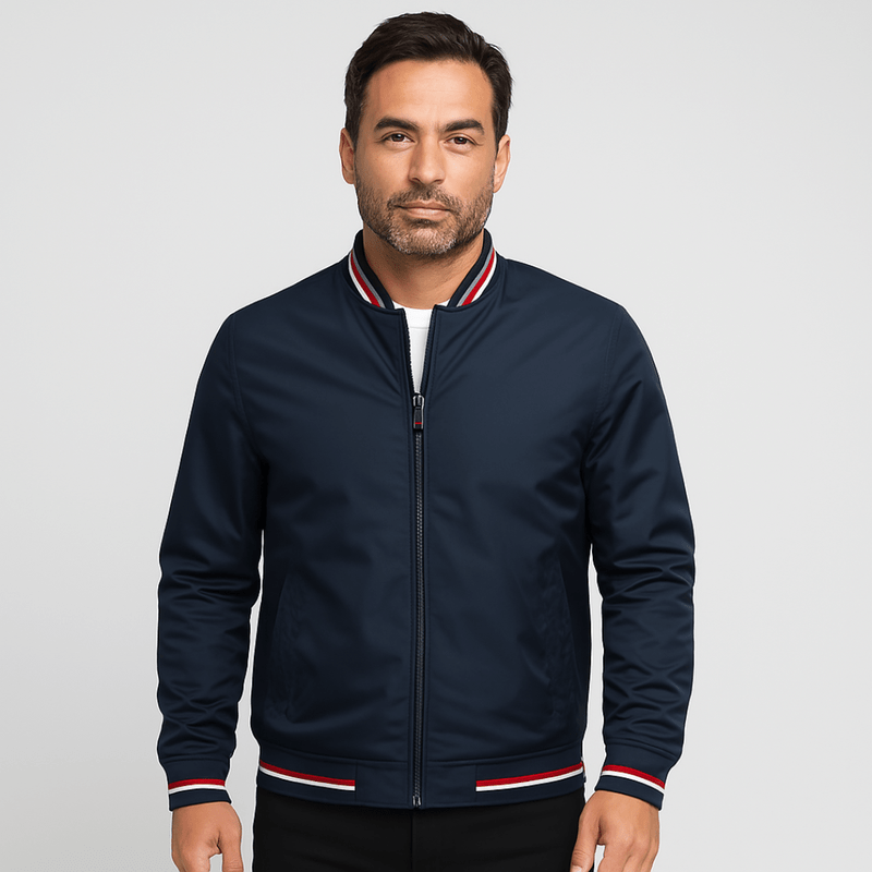 Mason | Klassische Bomberjacke – Leichte Windjacke mit Reißverschluss 2
