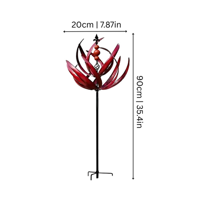 Decoratief Windspel voor Tuin – Draaiend Metalen Buitenornament met Reflectie | Restfield