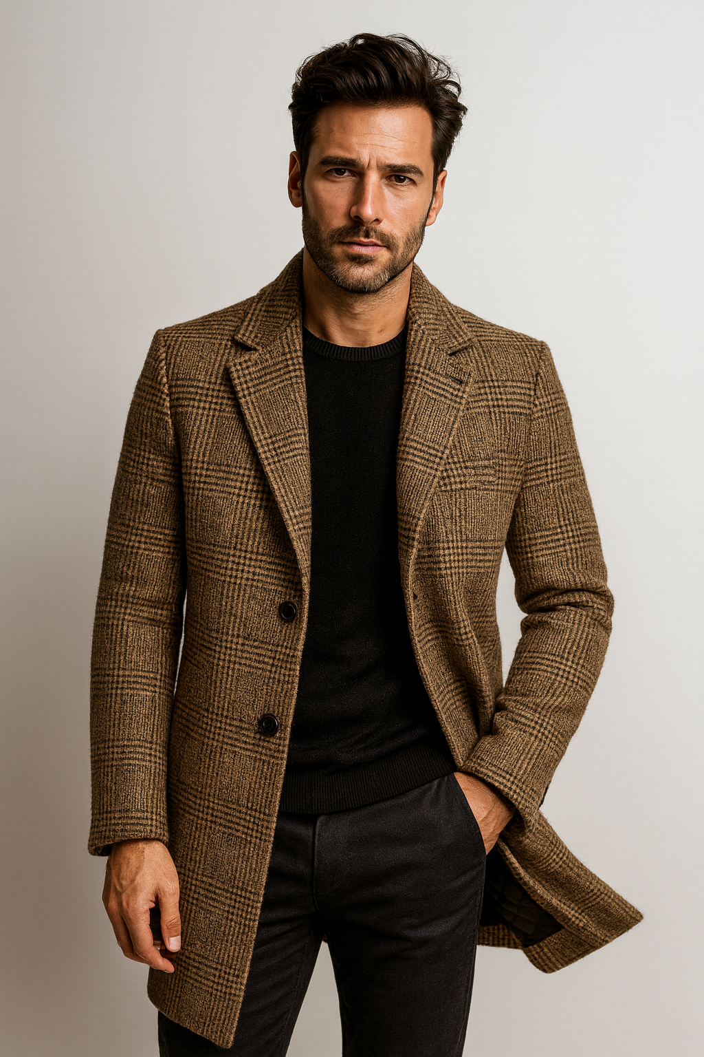 Matthijs | Manteau en laine structuré et intemporel