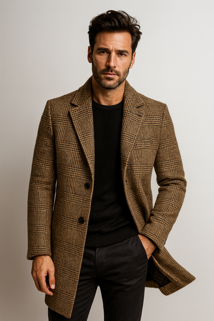 Matthijs | Manteau en laine structuré et intemporel