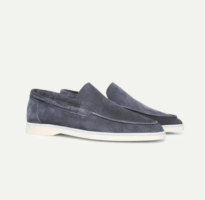 Maverick Mens Loafers | Frosted Suede, Slip-On Design 4