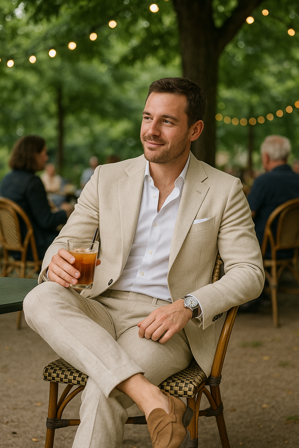 Max herrlinnekostym | Lätt och moderiktig
