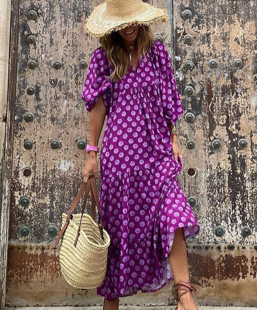 Maxi Kleid Damen | Boho-Design & Fließende Eleganz