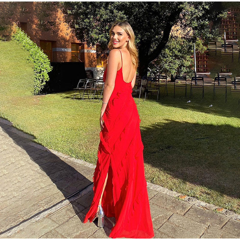 Imogen | Maxi Dress with Ruffle Details | Elegant Evening Gown