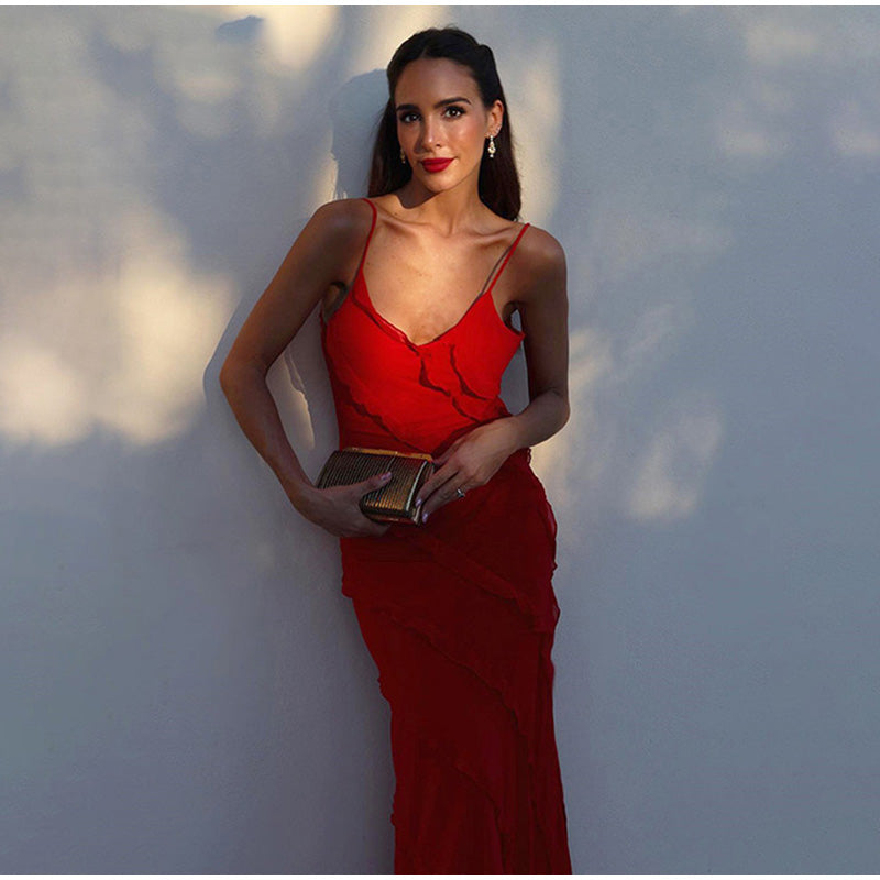 Imogen | Maxi Dress with Ruffle Details | Elegant Evening Gown