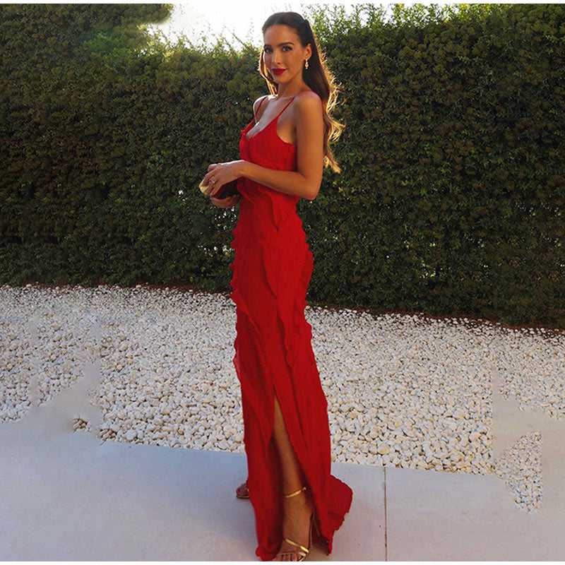 Imogen | Maxi Dress with Ruffle Details | Elegant Evening Gown