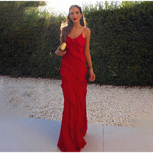 Imogen | Maxi Dress with Ruffle Details | Elegant Evening Gown