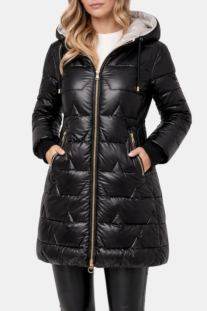 Meilani – Quilted Hooded Coat with Lightweight Insulation