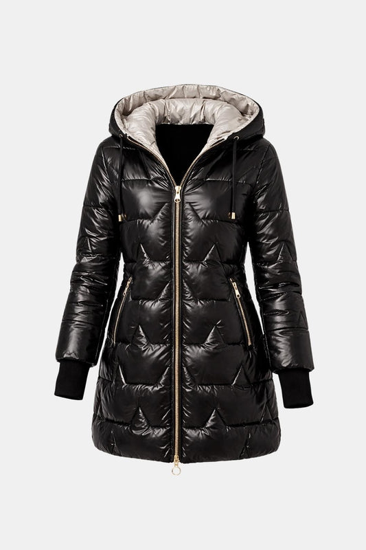 Meilani – Quilted Hooded Coat with Lightweight Insulation