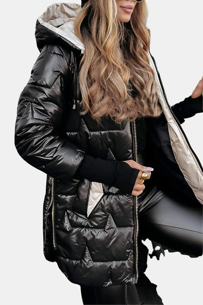 Meilani – Quilted Hooded Coat with Lightweight Insulation