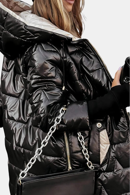 Meilani – Quilted Hooded Coat with Lightweight Insulation