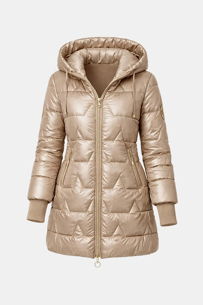 Meilani – Quilted Hooded Coat with Lightweight Insulation