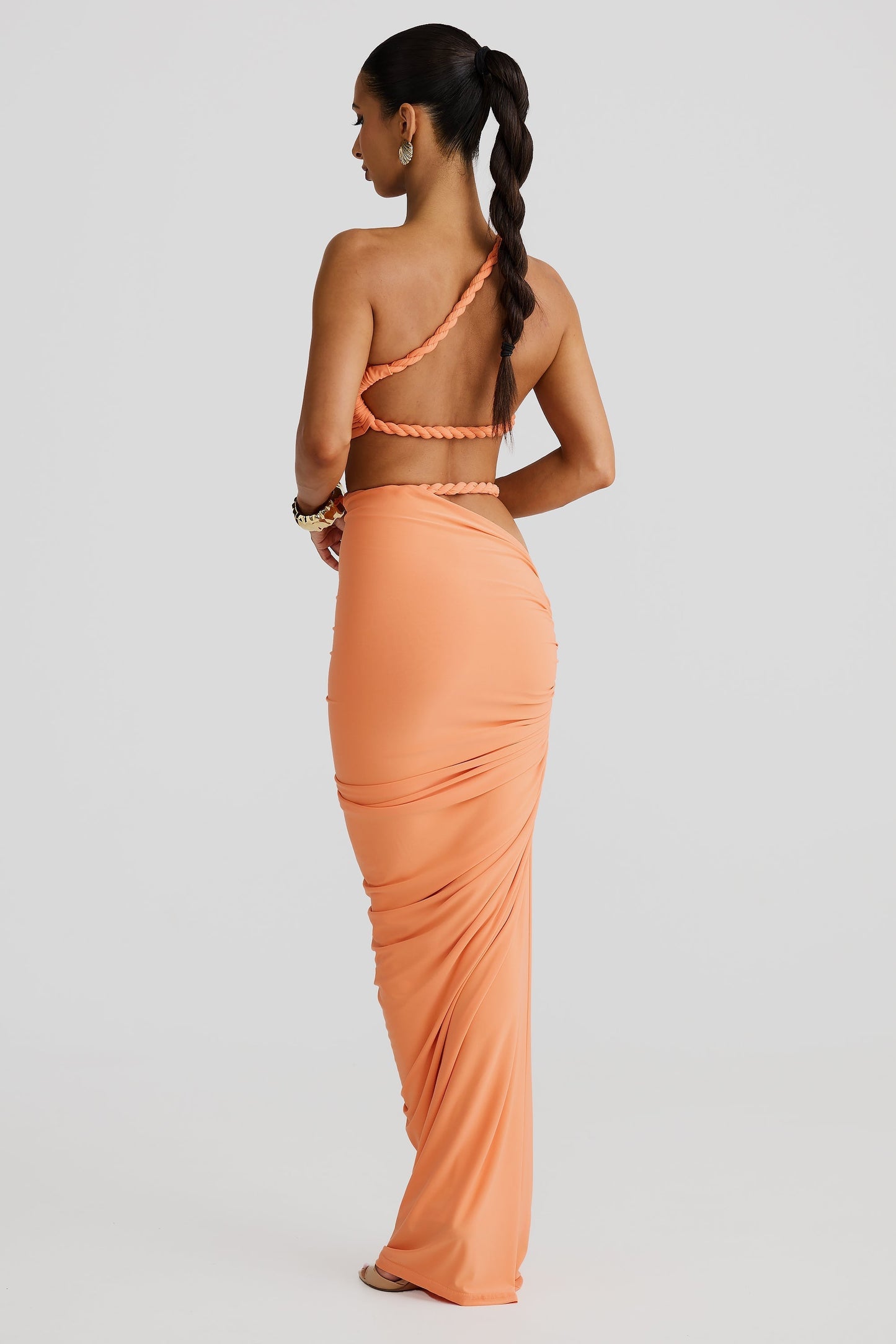 Sable - Ruched Backless Maxi Two Piece Set