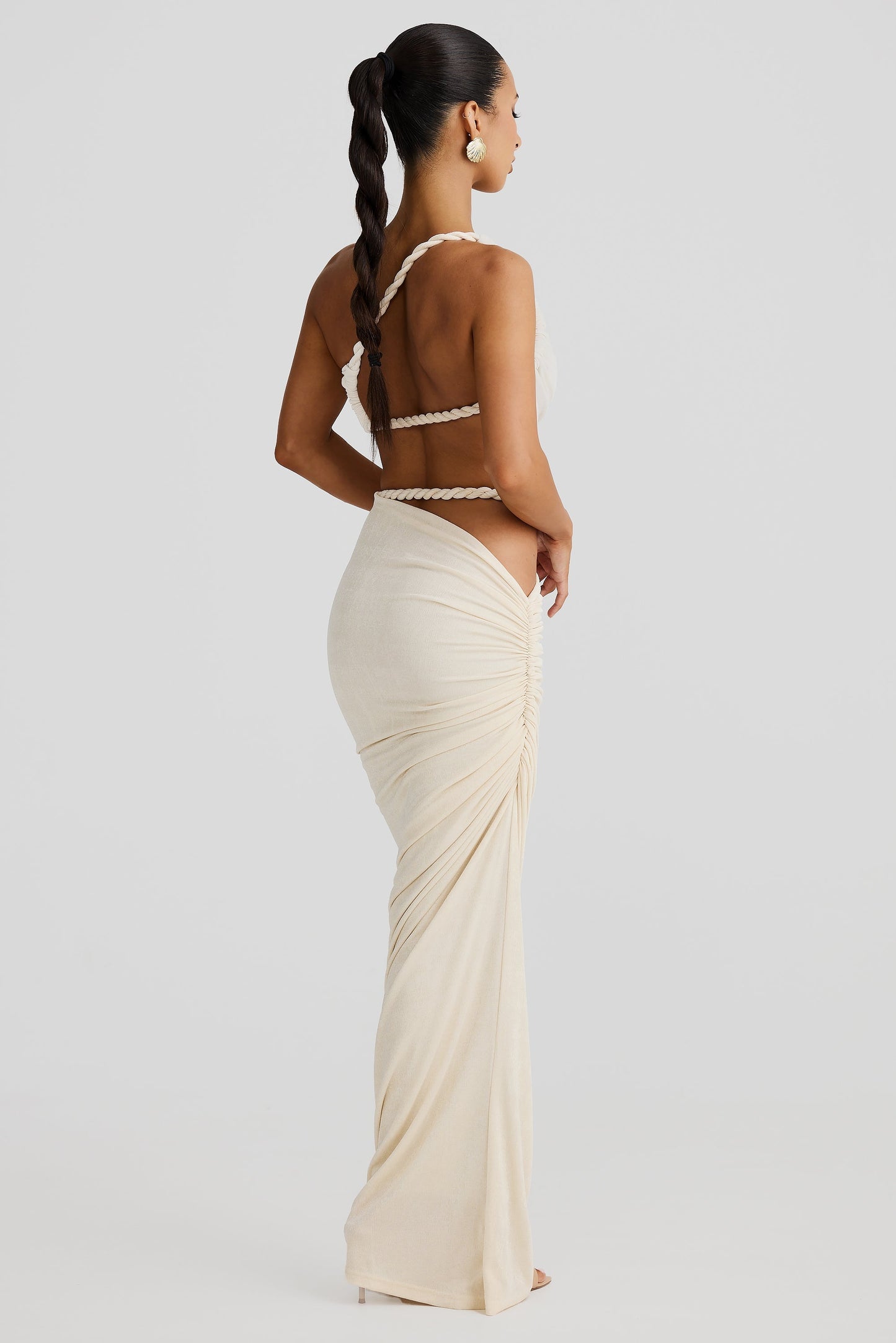 Sable - Ruched Backless Maxi Two Piece Set