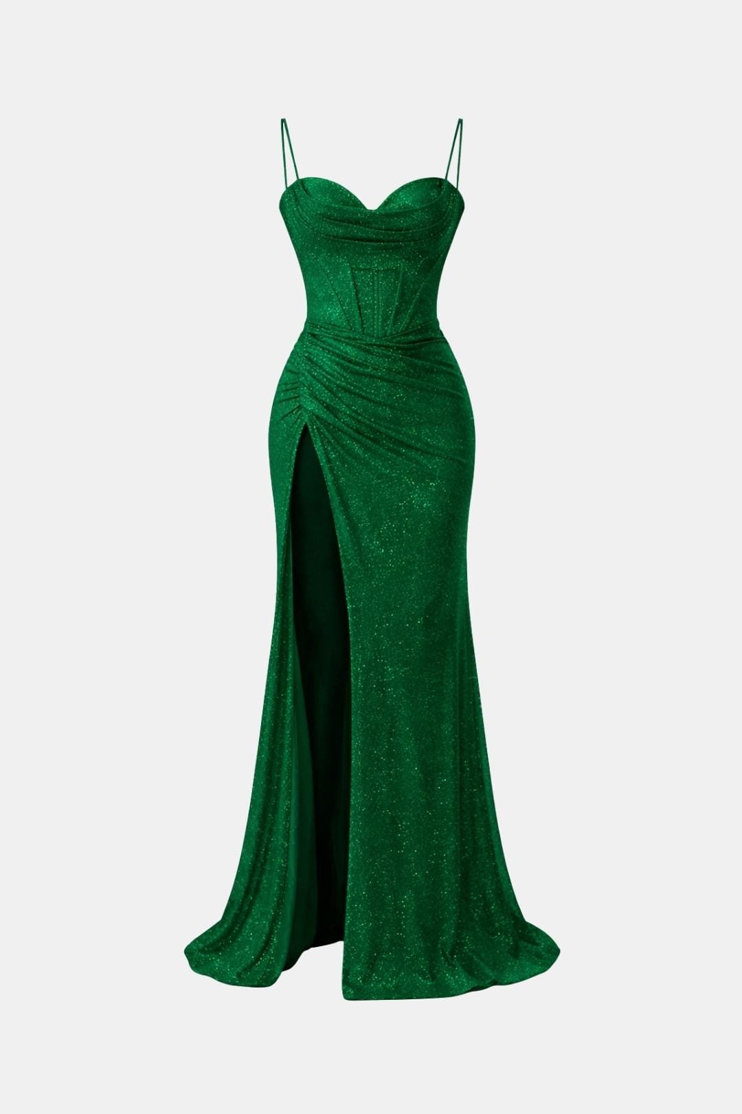 Melissa - Corset Slit Strap Design Evening Long Dress