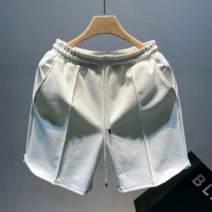 Leo - Relaxed-fit shorts met verstelbaar trekkoord en stijlvolle plooien aan de voorkant