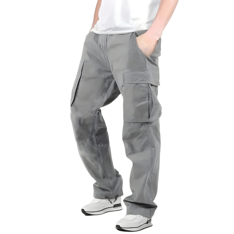 Men's Cargo Pants with Multiple Pockets Loose Fit Casual Work Pants