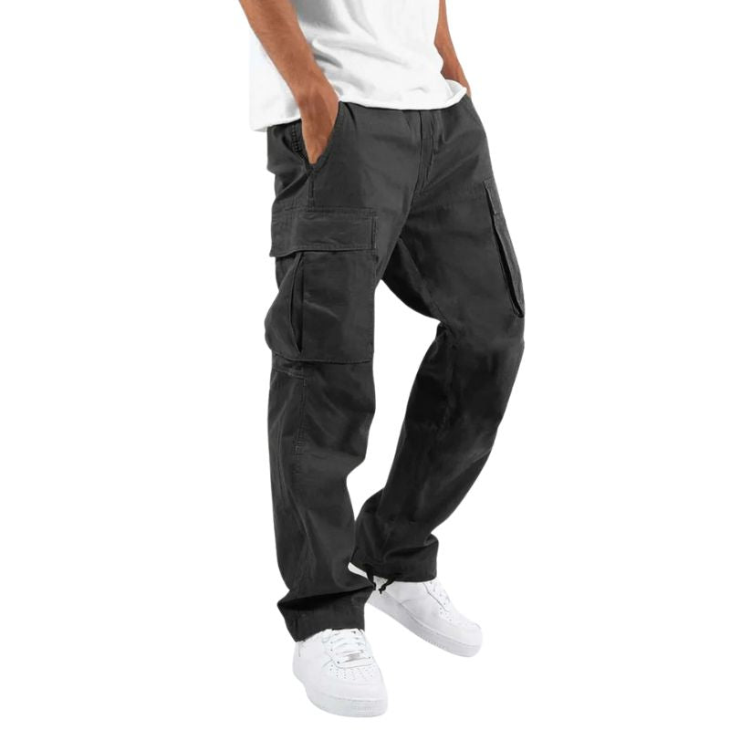 Men's Cargo Pants with Multiple Pockets Loose Fit Casual Work Pants