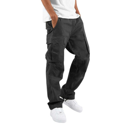 Men's Cargo Pants with Multiple Pockets Loose Fit Casual Work Pants