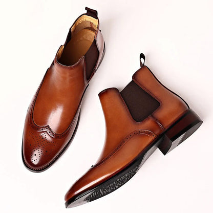 Chelsea Brogue Ankle Boots