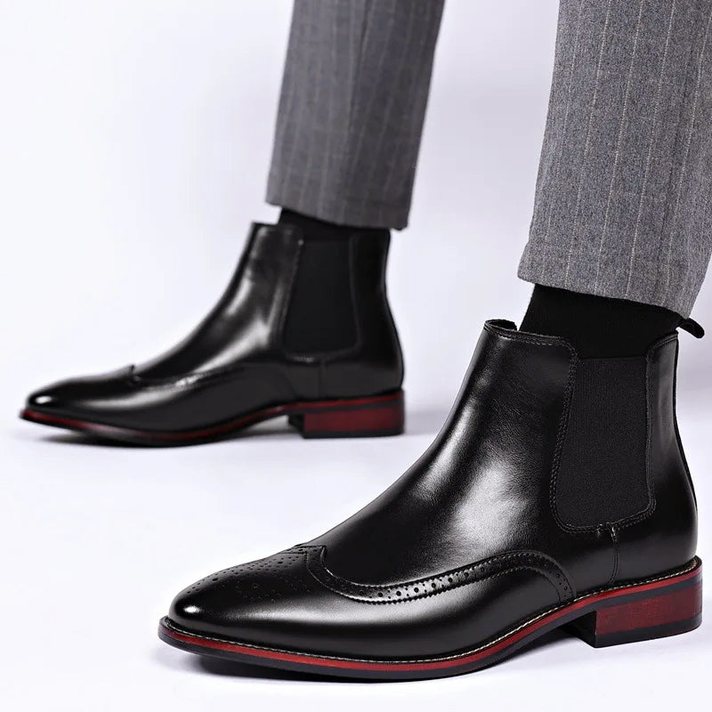Chelsea Brogue Ankle Boots