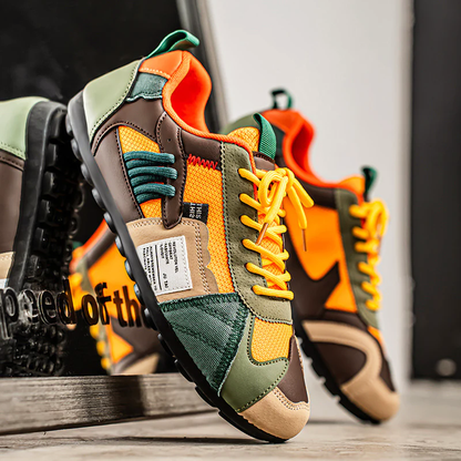 Multi-Tone Layered Sneakers