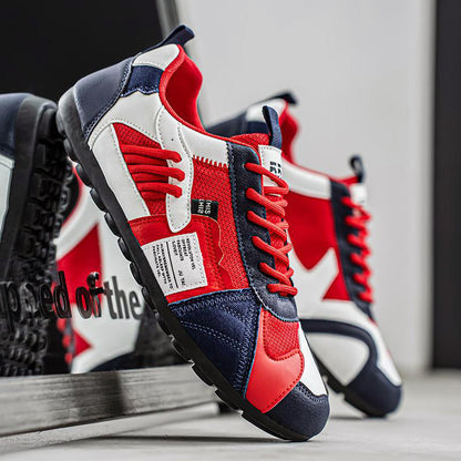 Multi-Tone Layered Sneakers