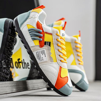 Multi-Tone Layered Sneakers