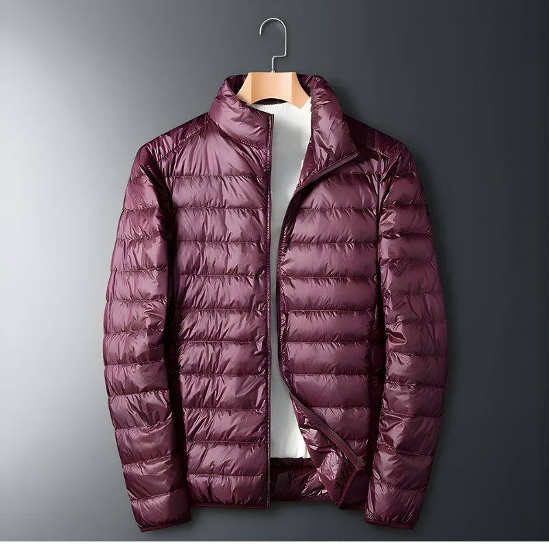 Men’s Puffer Jacket with Zip Front