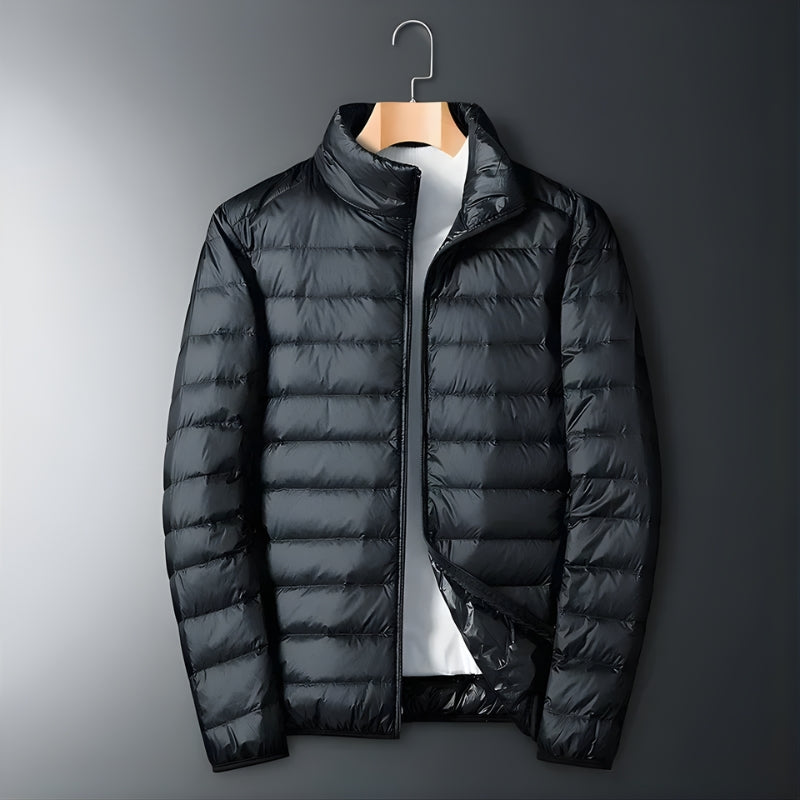 Men’s Puffer Jacket with Zip Front