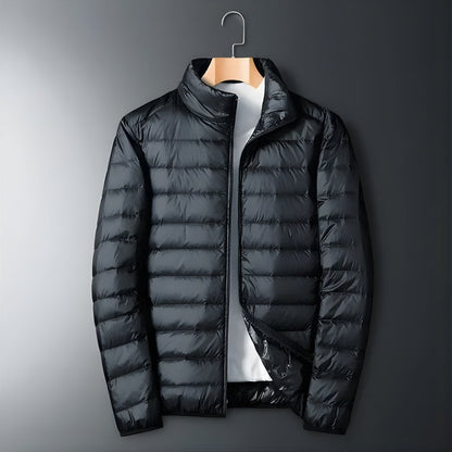 Men’s Puffer Jacket with Zip Front