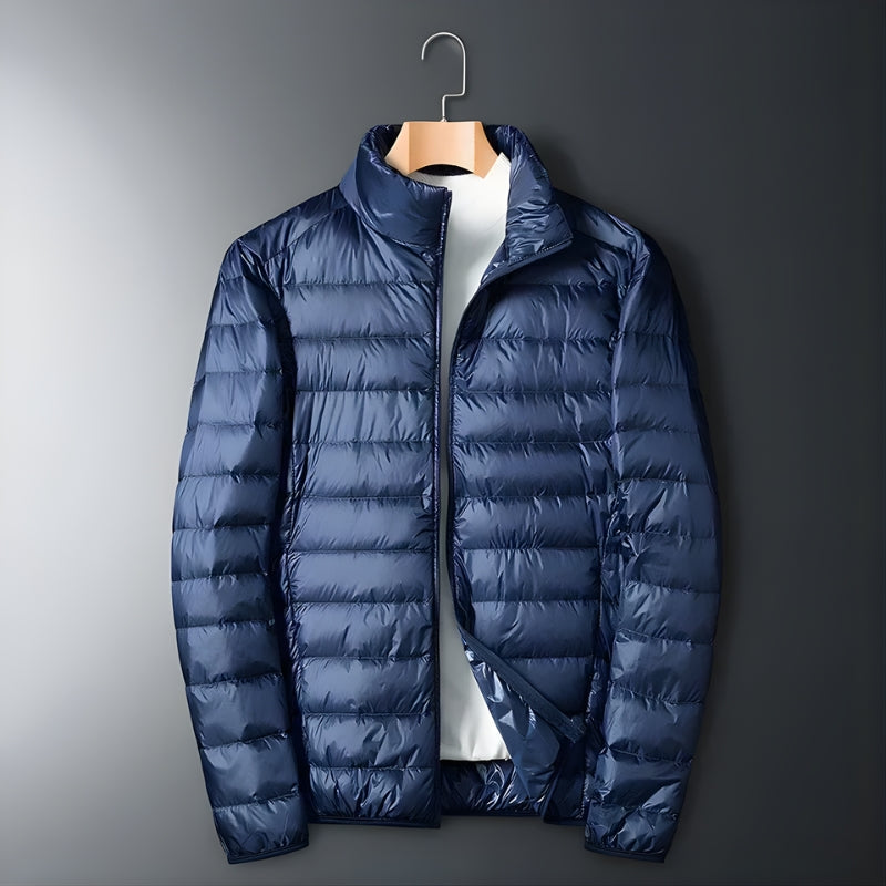 Men’s Puffer Jacket with Zip Front