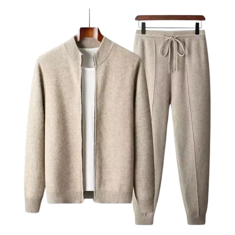 Men's Tracksuit Set, Zip Cardigan and Joggers