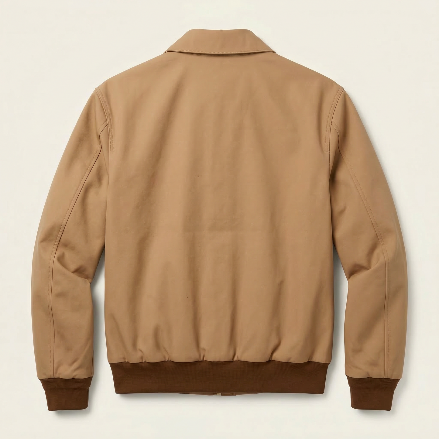 Men’s Bomber Jacket – Zip-Front Collar Design
