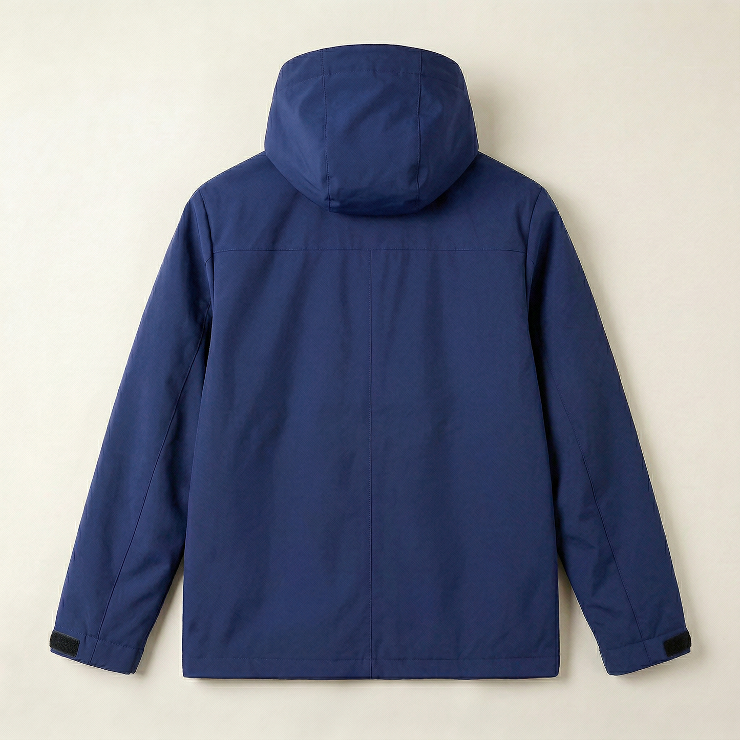 Men’s Hooded Windbreaker Jacket – Zip-Front Design with Zipper Pockets